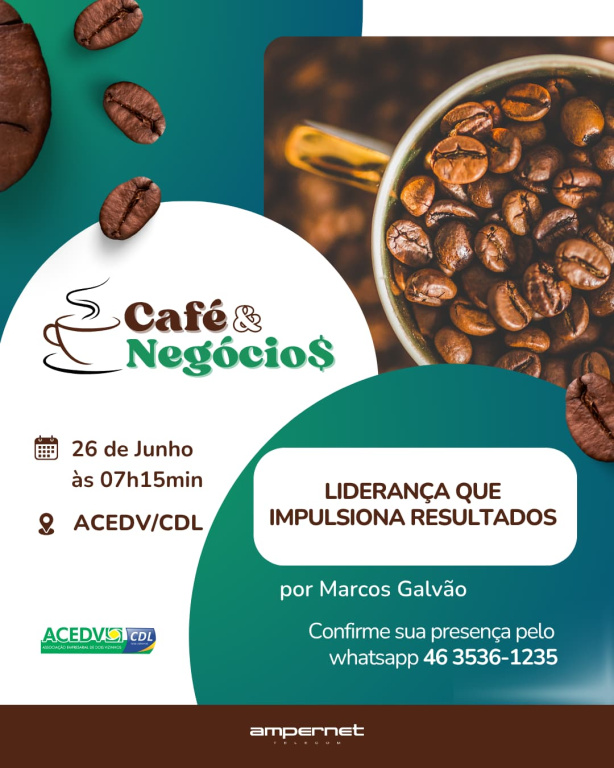 Café & Negócios é nesta quinta e vai abordar liderança eficaz