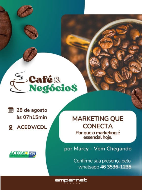 Café e Negócios, nesta quinta, vai abordar o marketing que conecta