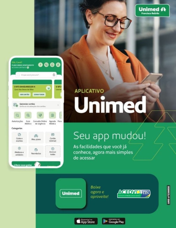 Aplicativo da Unimed está mais moderno e com novas funcionalidades