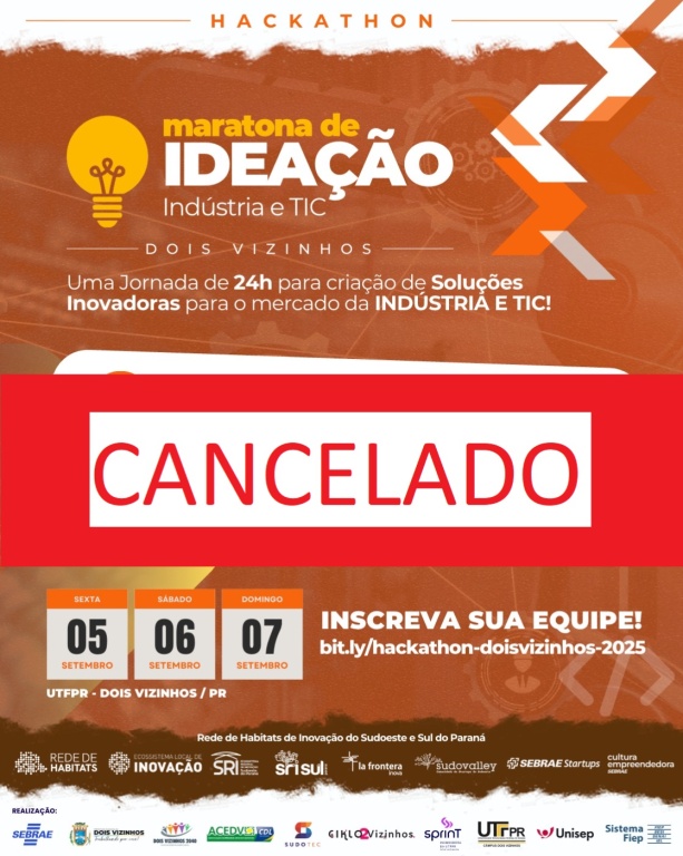 Maratona de ideação foi cancelada