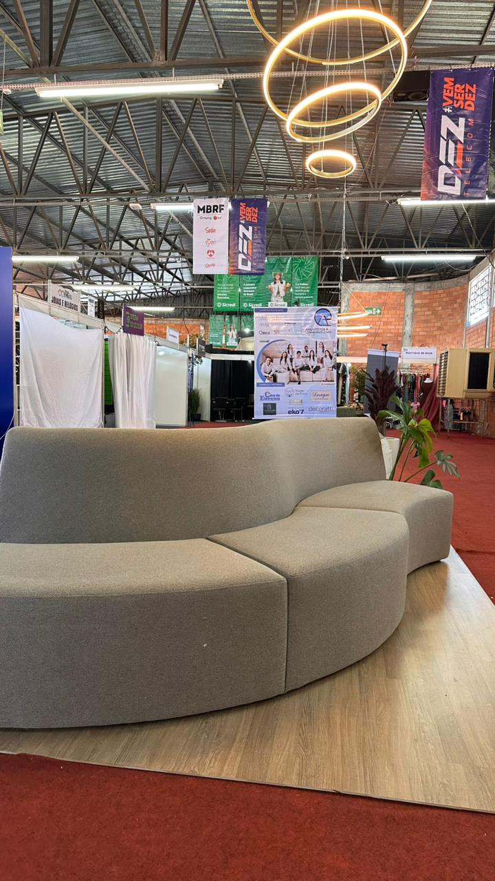 Núcleo de Arquitetos e Engenheiros Civis instalou espaço de descanso na Expovizinhos