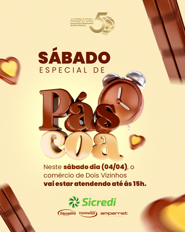 Comércio estica atendimento na véspera da Páscoa