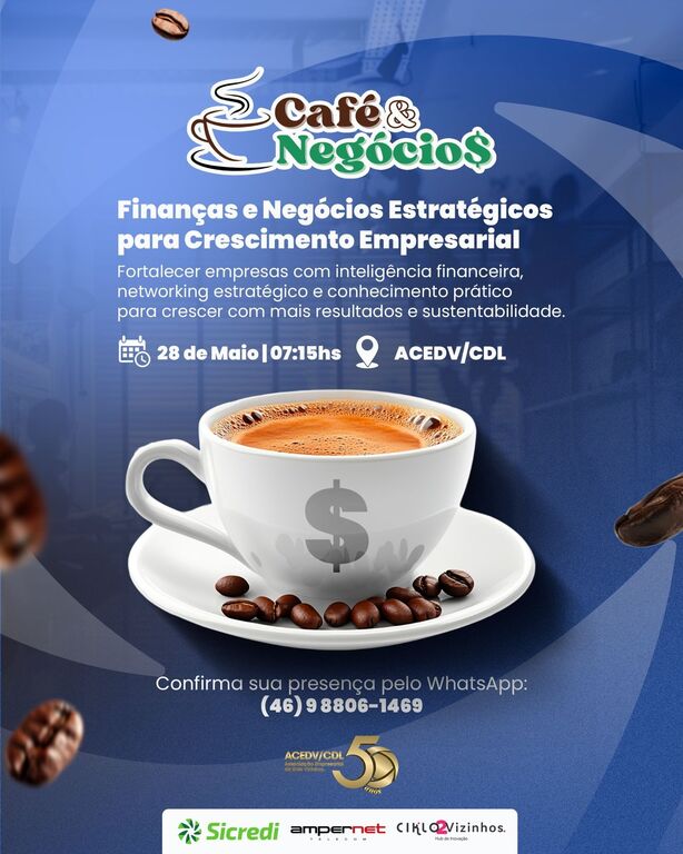 Na quinta, Café e Negócios vai tratar de finanças