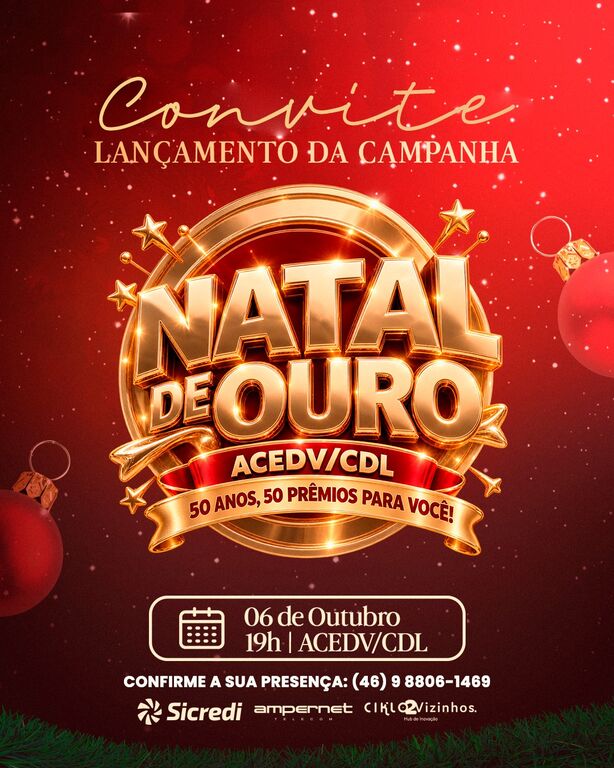 Empresários são convidados para o lançamento do Natal de Ouro